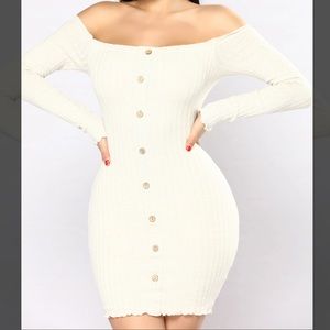 🔥🔥 FashionNova Jacklyn Off Shoulder Mini Dress